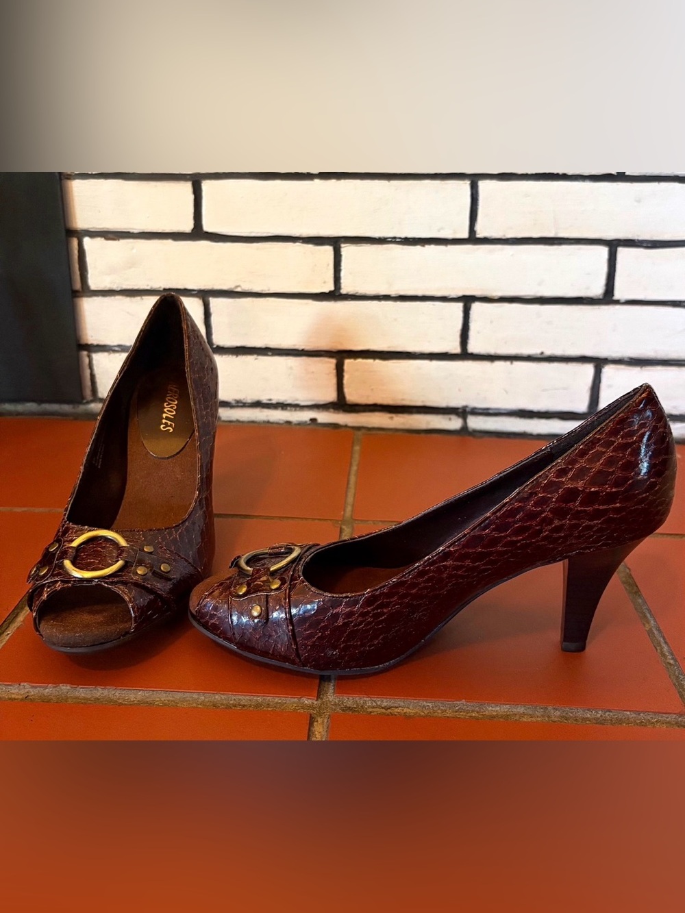 Women’s NWOT Aerosoles Dark Brown Luxurious Style Heels Size 6M